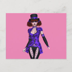 NIEDLICHE EMO GOTH GIRL POSTCARDS POSTKARTE