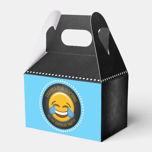 Niedliche Emoji Geburtstagspartei Geschenkschachtel (Rückseite)