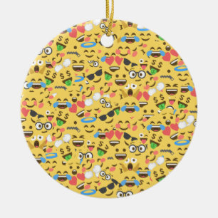 niedliche emoji Liebe hört Keramik Ornament