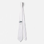 Niedliche Emoji mit individuellem Hintergrund Krawatte (Vorderseite)