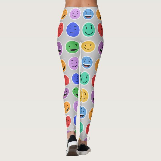 Niedliche Emoticon-Leggings Leggings (Rückseite)