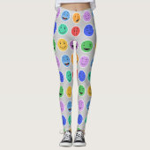 Niedliche Emoticon-Leggings Leggings (Vorderseite)