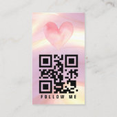 Niedliche empfindliche natürliche rosa Gradienten  Visitenkarte (Rückseite)