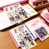 Niedliche empfindliche natürliche rosa Gradienten  Visitenkarte