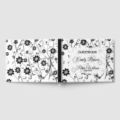 Niedliche, empfindliche schwarze Blume Gästebuch (Voll)