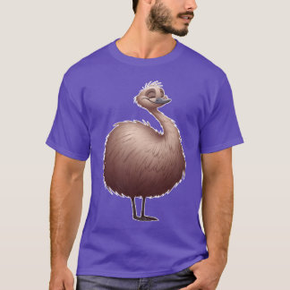 Niedliche Emu Bird in Cartoon Style Girl T-Shirt