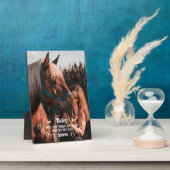 Niedliche Engel haben Hufeisen Foto Memorial Fotoplatte (Seite)