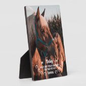 Niedliche Engel haben Hufeisen Foto Memorial Fotoplatte (Seite)