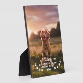 Niedliche Engel haben Paws Pet Foto Memorial Fotoplatte (Seite)