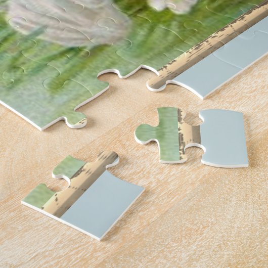 Niedliche Engel mit Kreuz und Blume Puzzle (Seite)