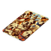 Niedliche englische Bulldogmalerei Magnet (Linke Seite)