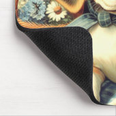 Niedliche englische Foxhound-Malerei Mousepad (Ecke)