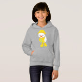 Niedliche Ente, Babyente, Ente im Regenmantel, Reg Hoodie (Vorne ganz)
