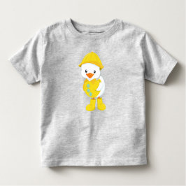 Niedliche Ente, Babyente, Ente im Regenmantel, Reg Kleinkind T-shirt