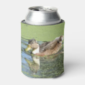 Niedliche Ente bei Duckweed Can Cooler Dosenkühler (Kanne Vorderseite)