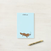 niedliche Ente berechnetes platypus Post-it Klebezettel (Auf Schreibtisch)