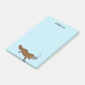 niedliche Ente berechnetes platypus Post-it Klebezettel (angewinkelt)