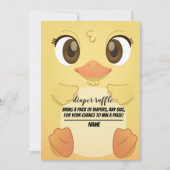 niedliche Ente Gender-Neutral-Gewinnerkarte Einladung (Vorderseite)