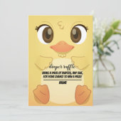 niedliche Ente Gender-Neutral-Gewinnerkarte Einladung (Stehend Vorderseite)