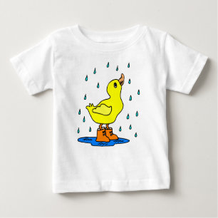 Niedliche Ente im Regen Baby T-shirt