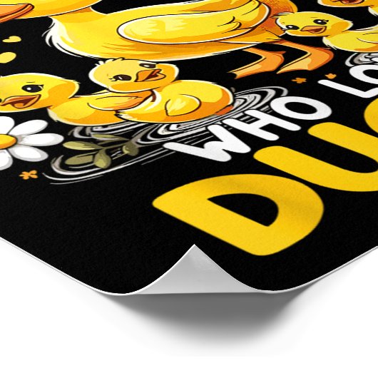 Niedliche Ente Lover Nur ein Mädchen, das Enten Li Poster (Ecke)