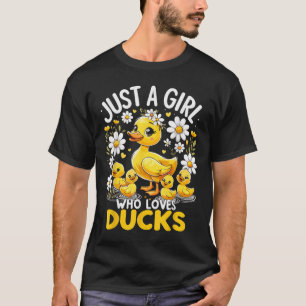 Niedliche Ente Lover Nur ein Mädchen, das Enten Li T-Shirt
