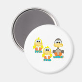 Niedliche Ente Magnet (Vorderseite/Rückseite)