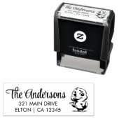 Niedliche Ente personalisieren Permastempel (Beispiel)