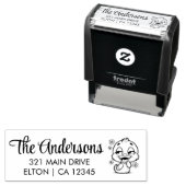 Niedliche Ente personalisieren Permastempel (Beispiel)