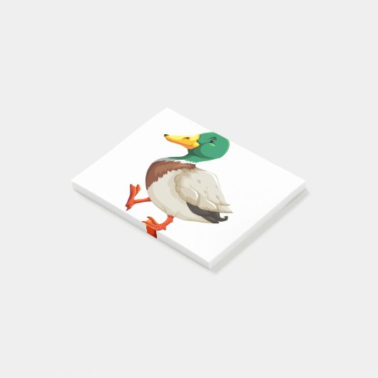Niedliche Ente Post-it Klebezettel (angewinkelt)