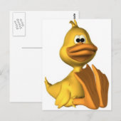 niedliche Ente Postkarte (Vorne/Hinten)