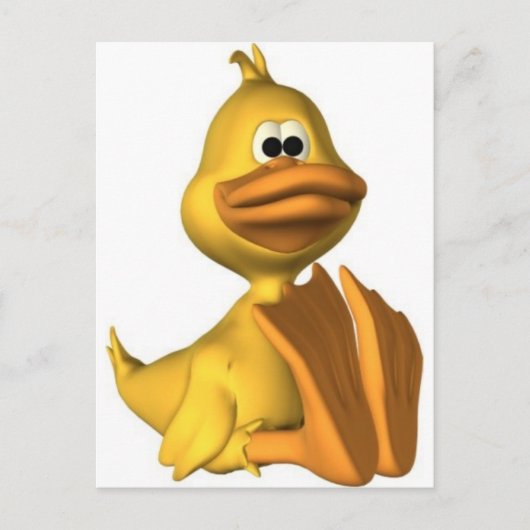 niedliche Ente Postkarte (Vorderseite)