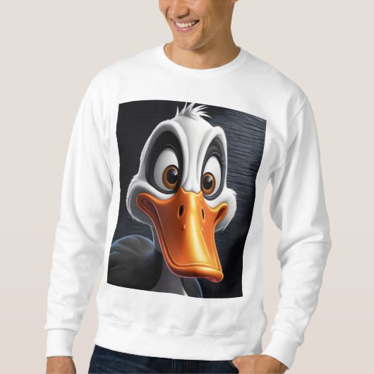 Niedliche Ente. Sweatshirt (Vorderseite)