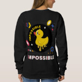 Niedliche Ente unmögliches Design Grafik Design Sc Sweatshirt (Rückseite)