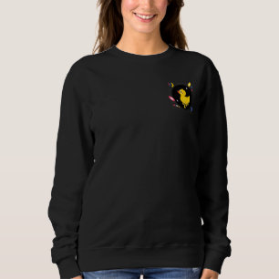 Niedliche Ente unmögliches Design Grafik Design Sc Sweatshirt