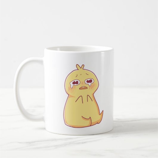 niedliche Ente weinen Kaffeetasse (Links)