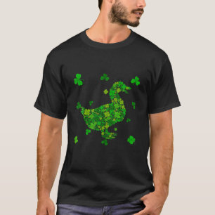 Niedliche Enten Kleeblatt Irish Animals St Patrick T-Shirt