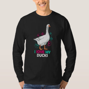 Niedliche Enten Liebe meine Enten Vögel Vintag Ent T-Shirt