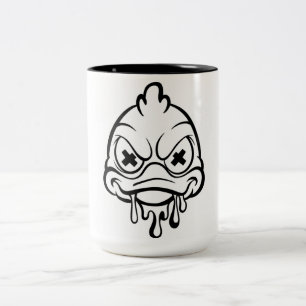Niedliche Enten-Tasse – Lustiges und Anbetungswürd Zweifarbige Tasse