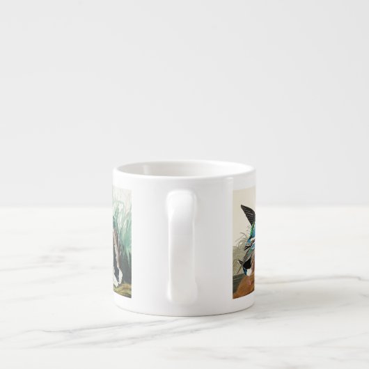 Niedliche Enten von Vögeln Amerikas (Audubon) Espressotasse (Rückseite)