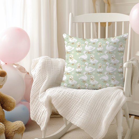 Niedliche Entenlings tragen Bonnets OsterKinderzim Kissen