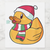 Niedliche Entenpfeife Wein oder Weinetiketten Weinetikett (Einzelnes Label)