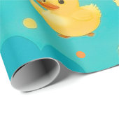 Niedliche Entlein Schwimmen in einem Teich Geschenkpapier (Rolleneckpunkt)