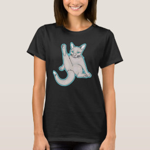 Niedliche entspannte Katze T-Shirt