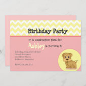 Niedliche entzückende einladung (Vorne/Hinten)