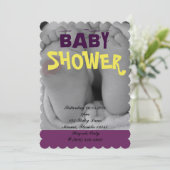 Niedliche entzückende einladung (Stehend Vorderseite)