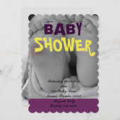 Niedliche entzückende einladung (Vorne/Hinten)