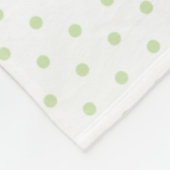 Niedliche Erbsen - wählen Sie die Hintergrundfarbe Fleecedecke (Ecke)