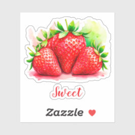 Niedliche Erdbeeraufkleber - Süßes und saftiges Ob Aufkleber