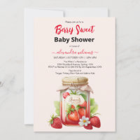 Niedliche Erdbeerbrasse Babydusche